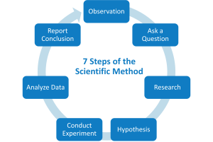 Diagram - 7 steps of the scientific method